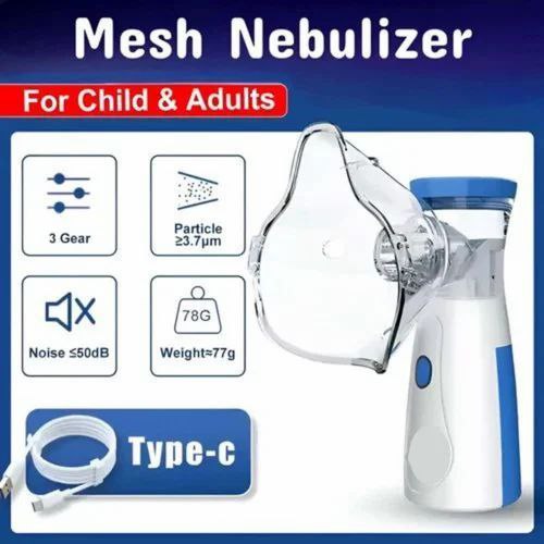 Portable Mesh Nebulizer for Adults & Kids – USB Rechargeable, Silent Mist Inhaler