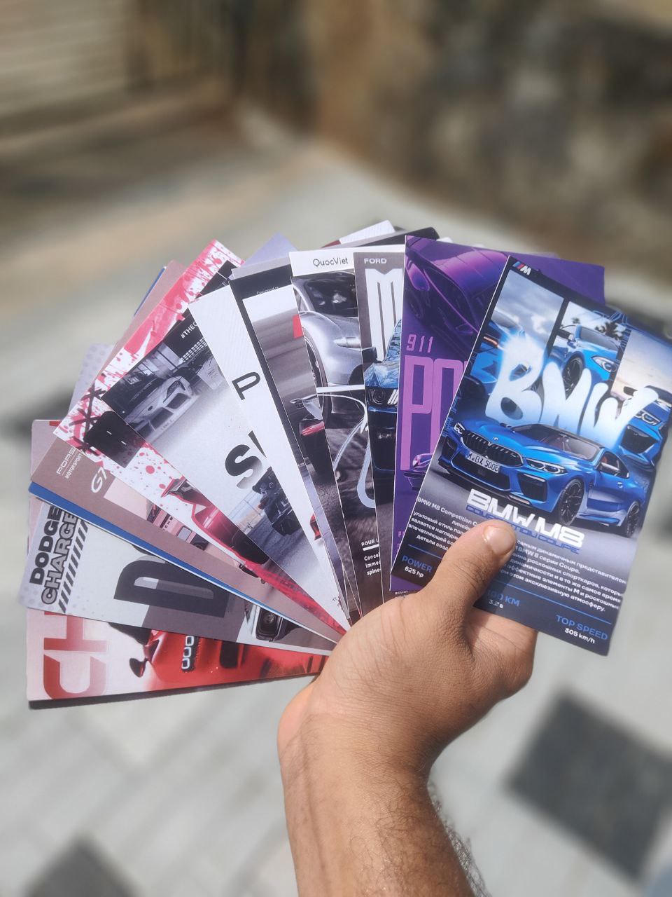 Premium Supercar Collectible Cards Set | BMW, Porsche, Bugatti, Supra & More