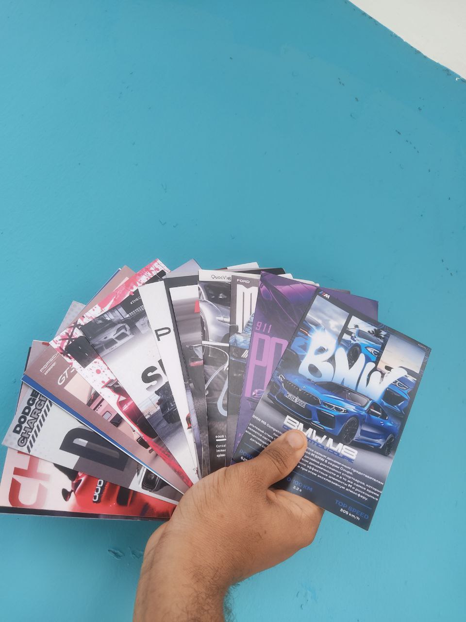 Premium Supercar Collectible Cards Set | BMW, Porsche, Bugatti, Supra & More