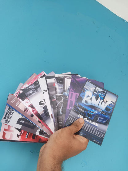 Premium Supercar Collectible Cards Set | BMW, Porsche, Bugatti, Supra & More